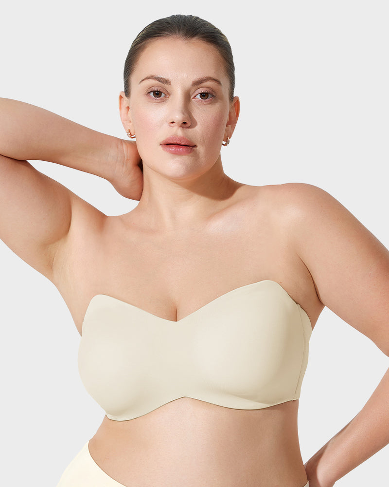 Full Support Non-Slip Convertible Bandeau Bra - FirmHold