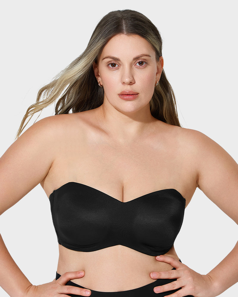 Full Support Non-Slip Convertible Bandeau Bra - FirmHold