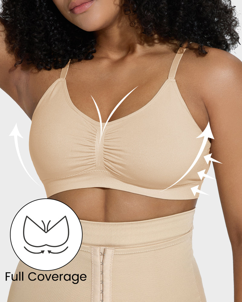 Full Coverage Non-Padded Wireless Sculpt Bra - FirmaSmooth