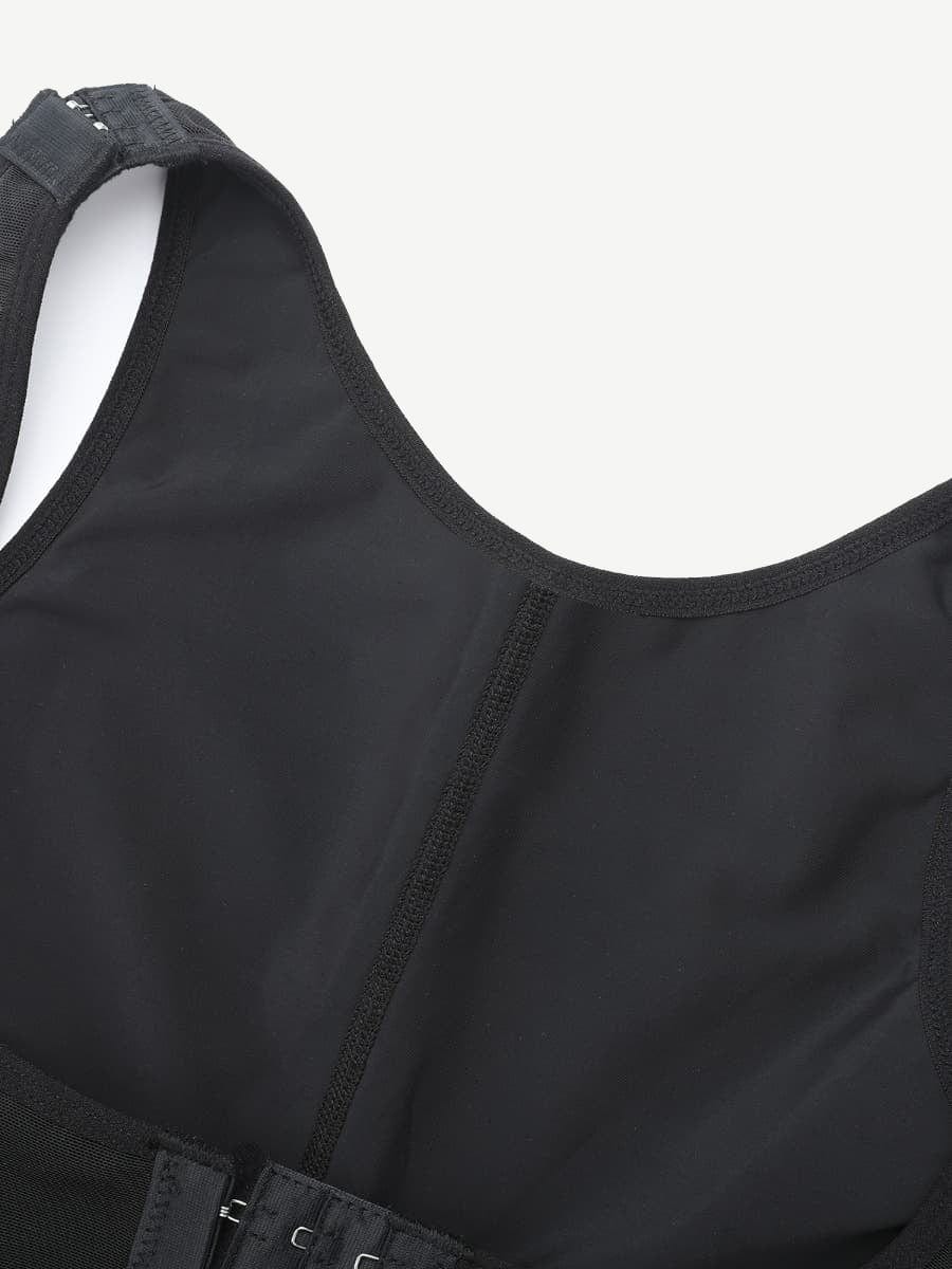 Post-surgical Tummy Control Full Body Shaper Faja with Adjustable Straps and Crotch Zipper - FirmaHold