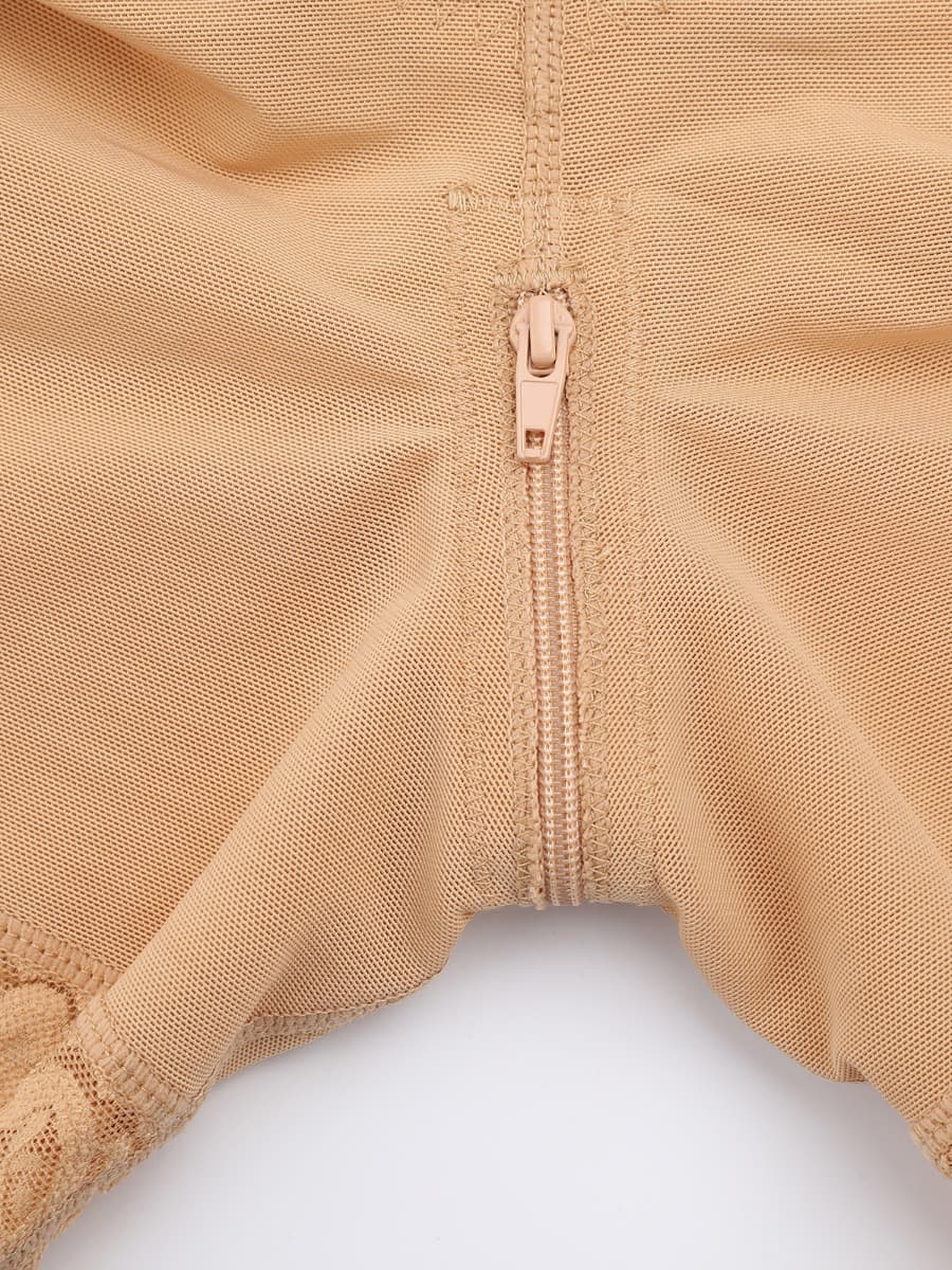 Post-surgical Tummy Control Full Body Shaper Faja with Adjustable Straps and Crotch Zipper - FirmaHold