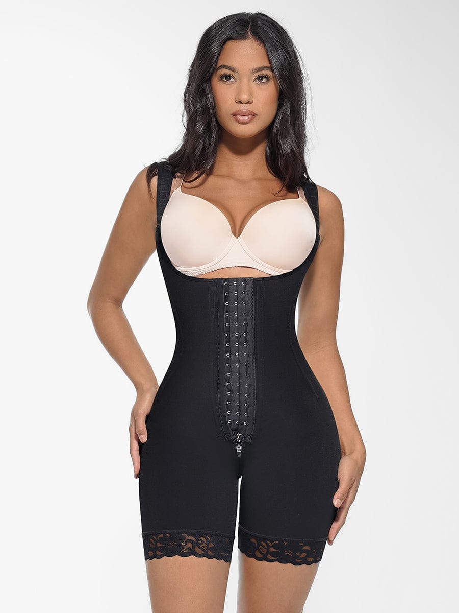 Full-Body Steel Bone Shaping Bodysuit with Bust Support - FirmaSculpt