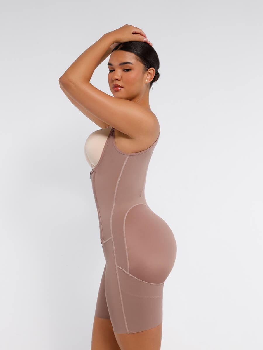 Post Surgery U-Shaped Bust Support Waist and Abdomen Shapewear with Steel Bones FirmaHold