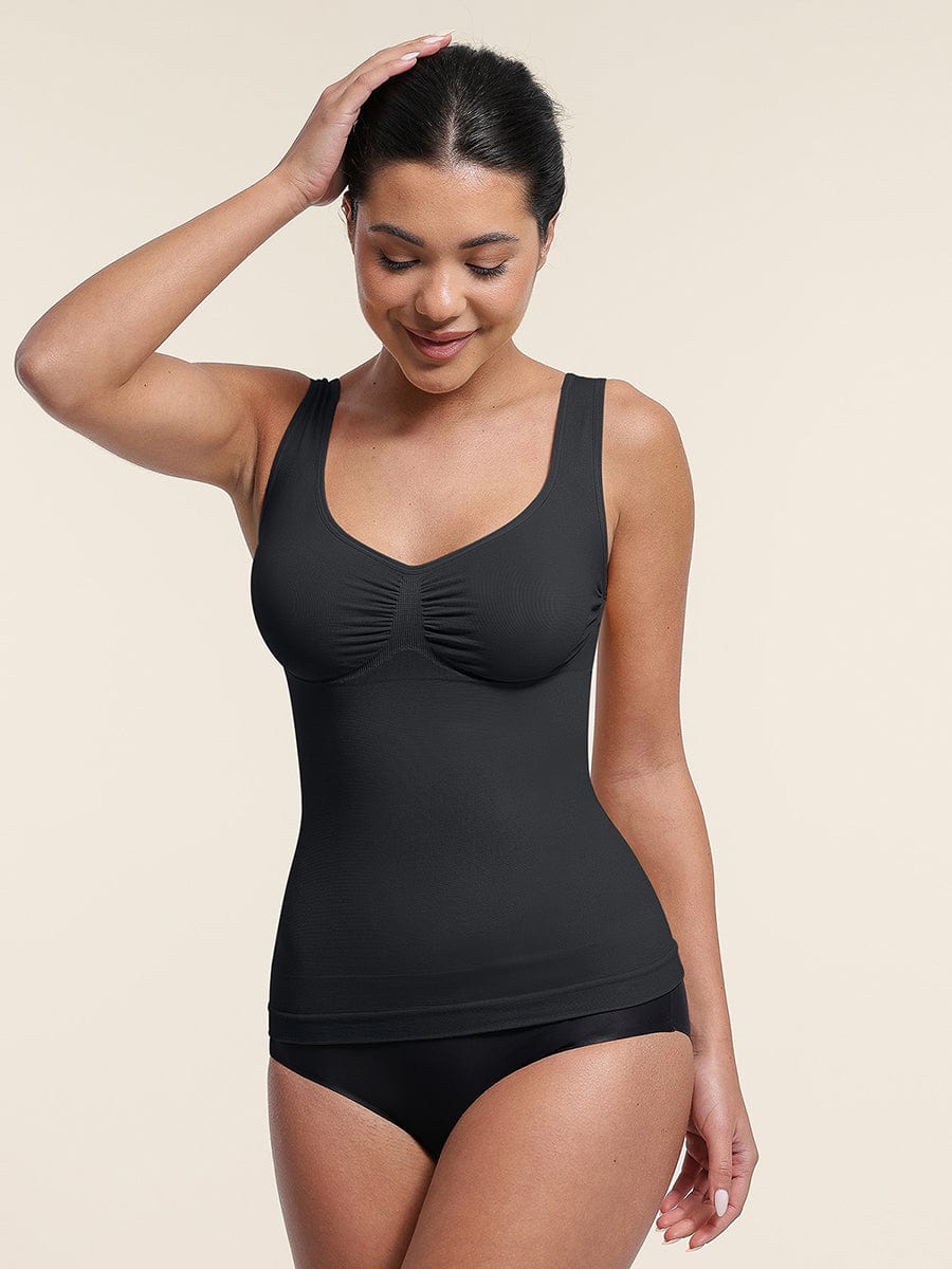 Seamless Bust Support Waist & Abdomen Control Shape Tank Top - FirmaActive