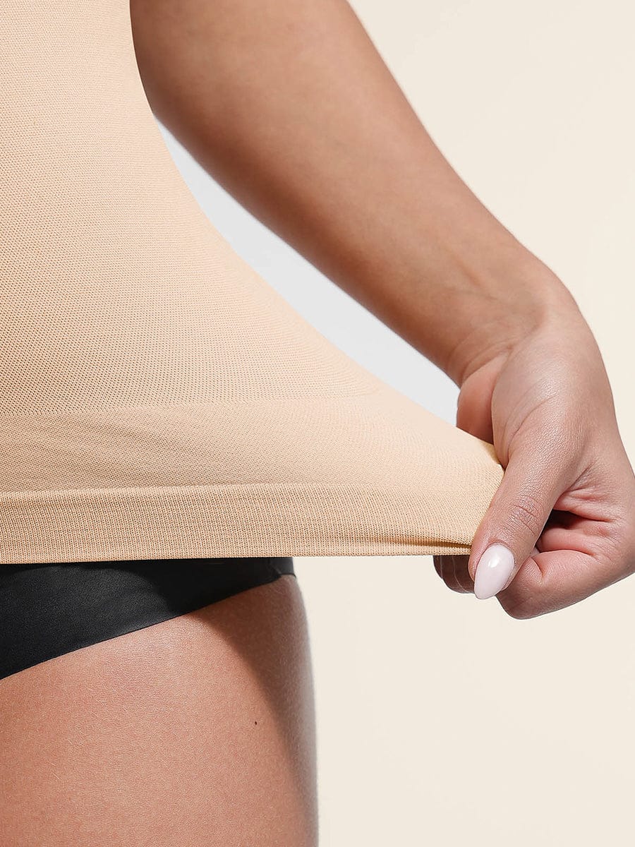 Seamless Bust Support Waist & Abdomen Control Shape Tank Top - FirmaActive