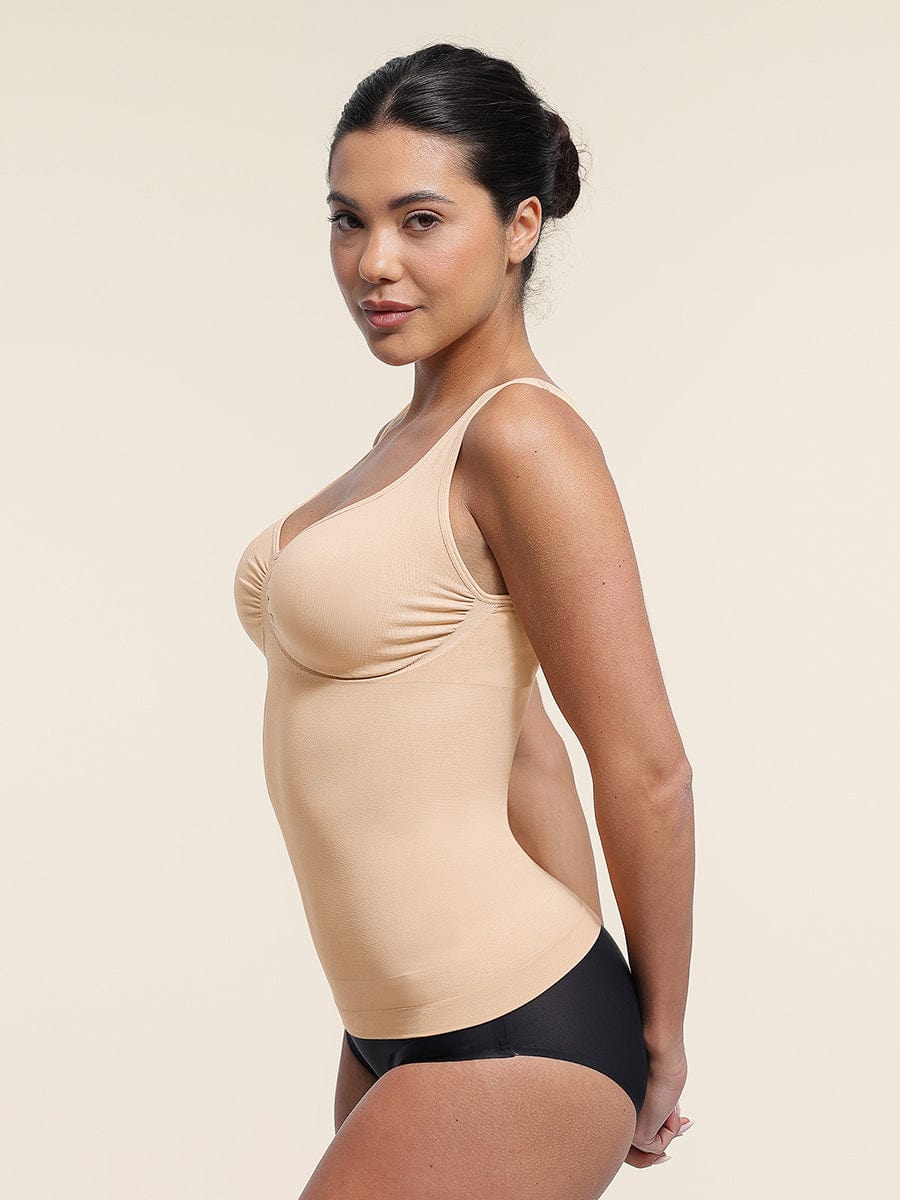 Seamless Bust Support Waist & Abdomen Control Shape Tank Top - FirmaActive
