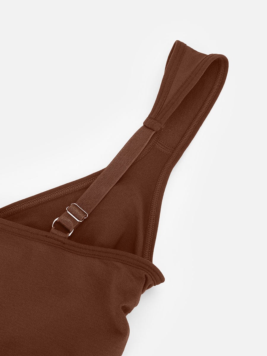 Seamless Diamond Neck Bust Support Waist Control Bodysuit - FirmaSculpt