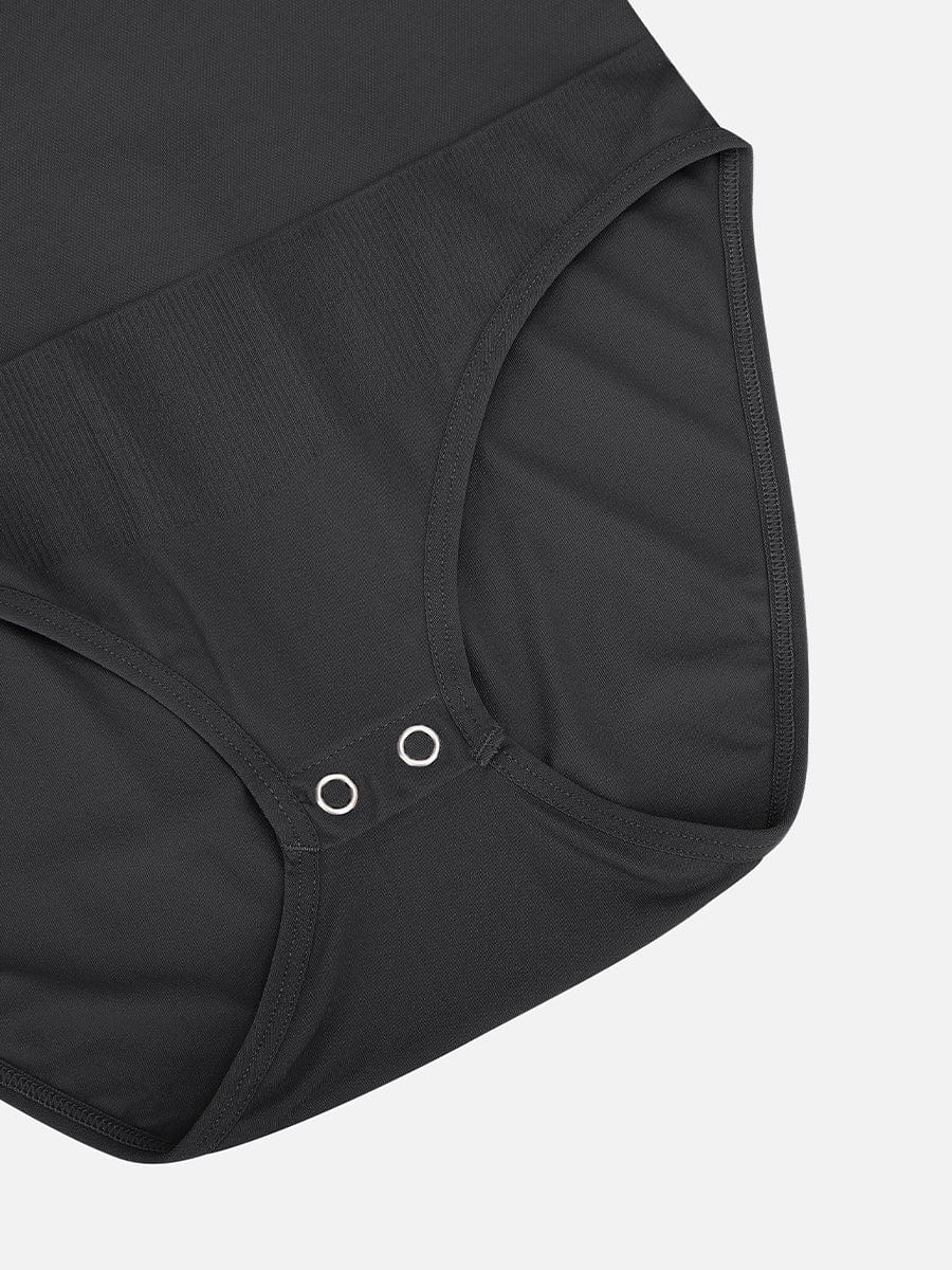 Seamless Short Sleeve Waist and Abdomen Shaping Hip Briefs Bodysuit - FirmaSculpt