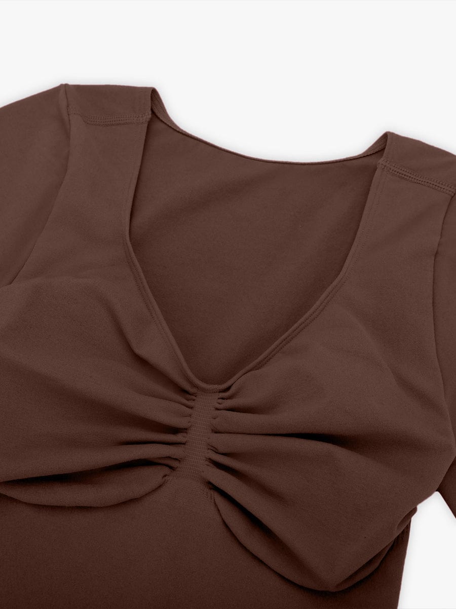 Seamless Bust Support Waist & Abdomen Shaping Thong Bodysuit - FirmaSculpt