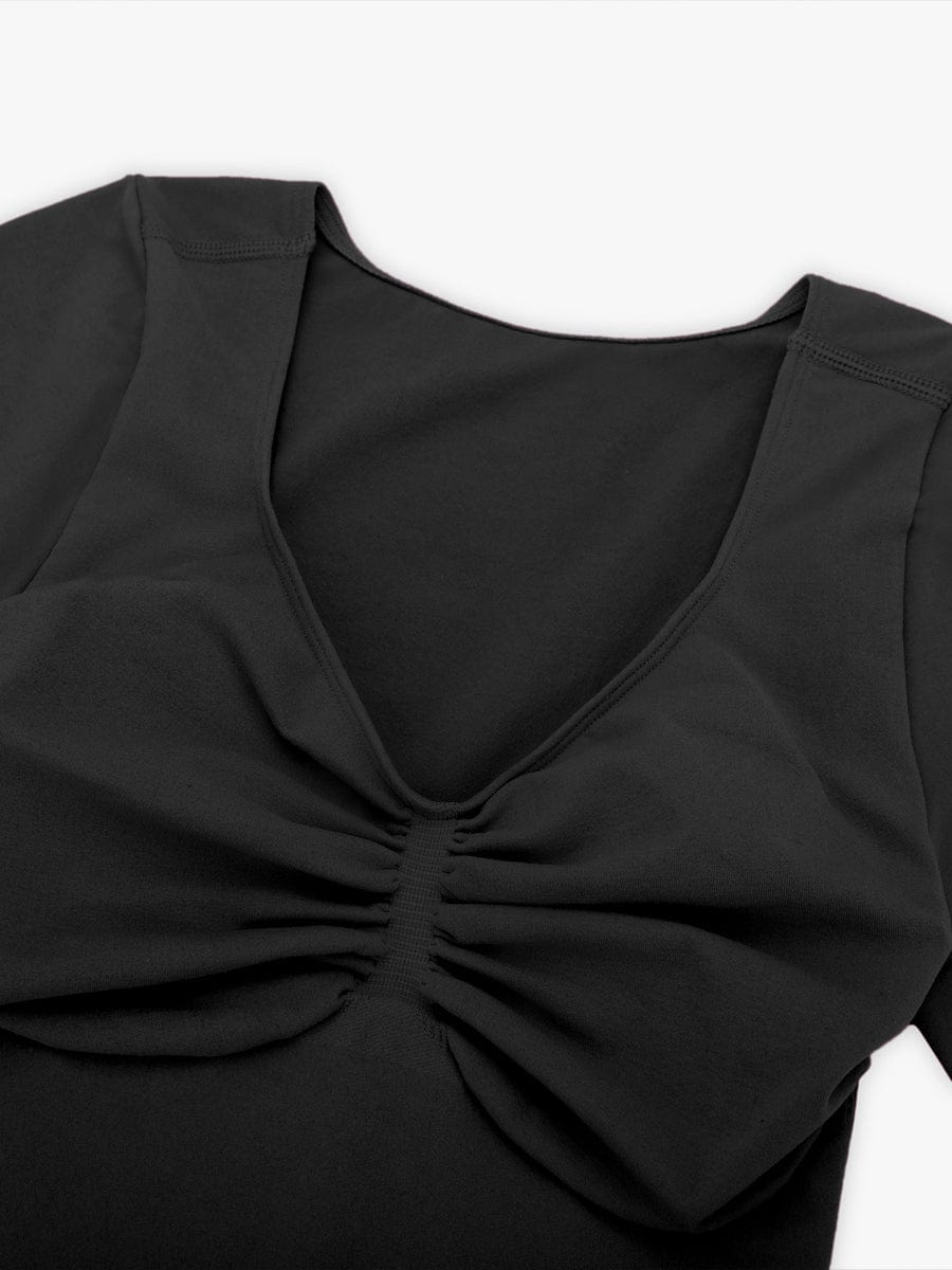 Seamless Bust Support Waist & Abdomen Shaping Thong Bodysuit - FirmaSculpt