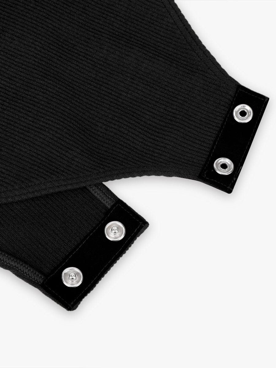 Seamless Ribbed Zip Front Sleeveless Shaping Bodysuit - FirmaActive
