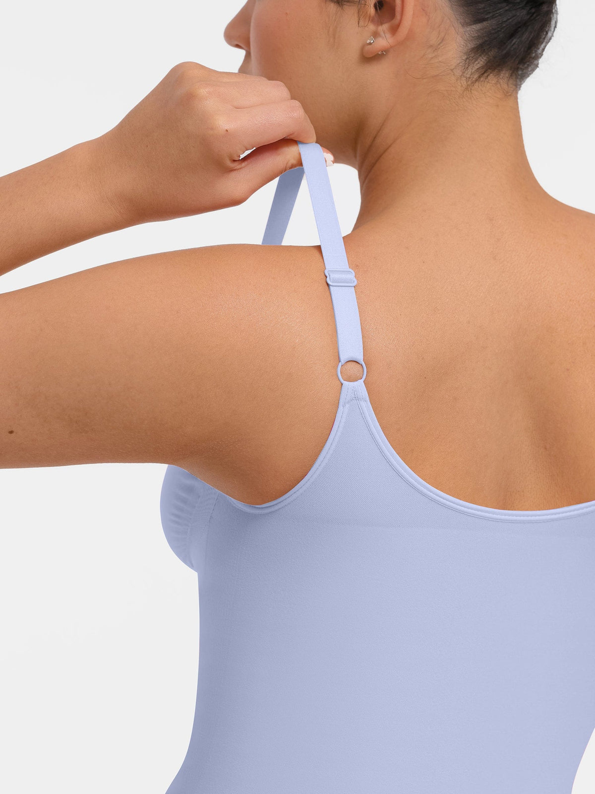 Seamless Plunge Chest Support Bodysuit with Clips Inside - FirmaSculpt