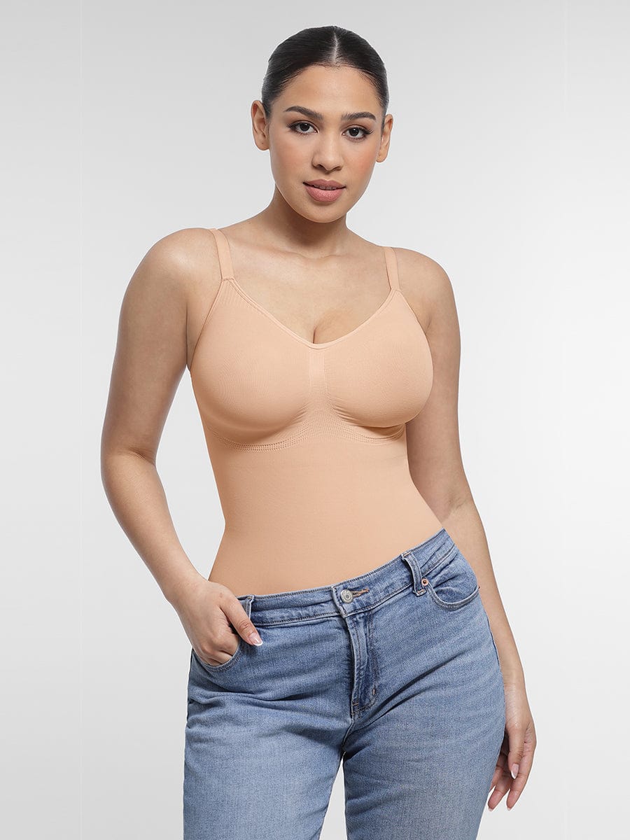 Seamless Chest Support Waist Control Shapewear Bodysuit - FirmaSculpt