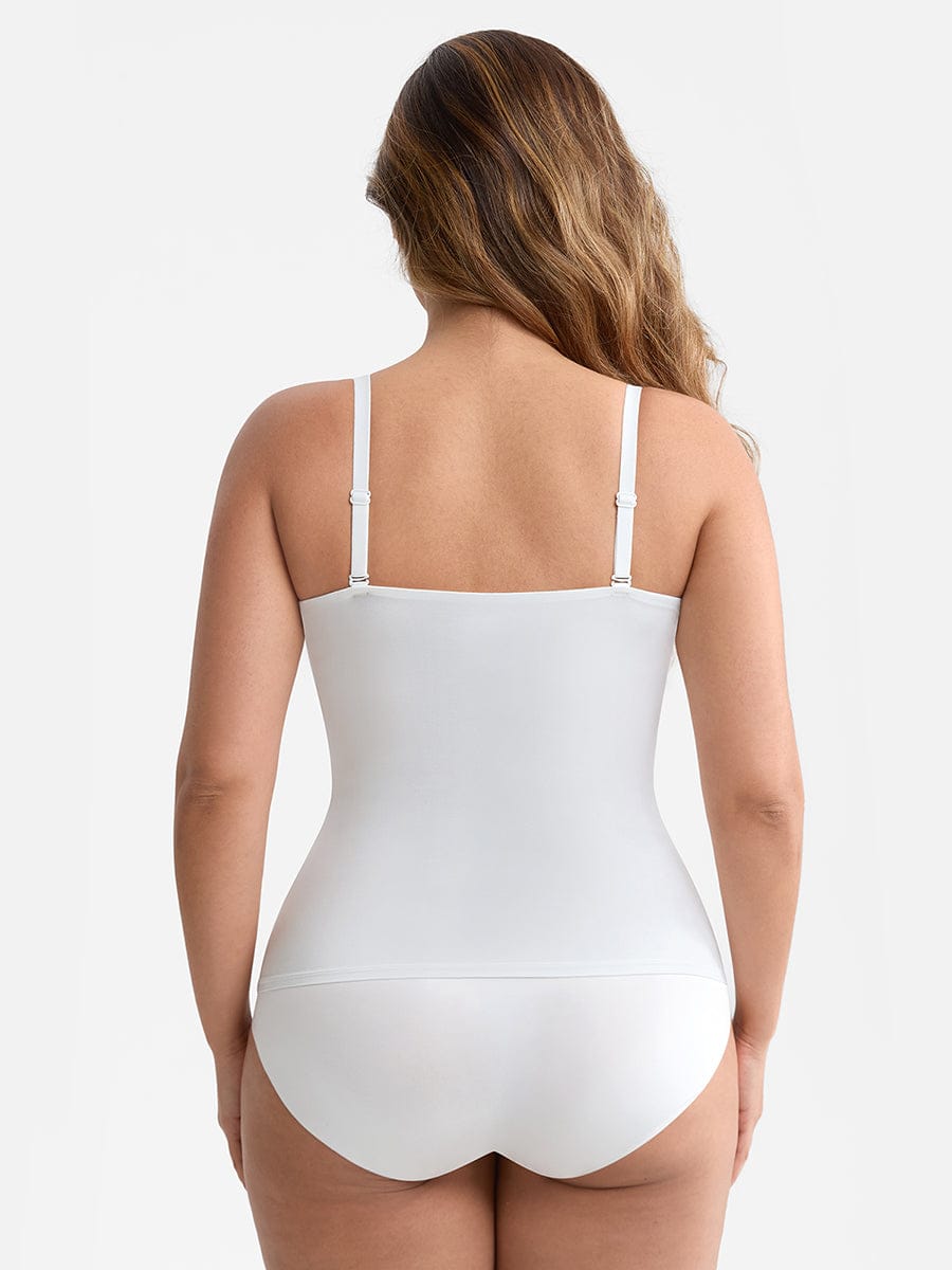 Scoop Neck Light Shaping Top with Anti-Sheer Bust Lining - FirmaSoft
