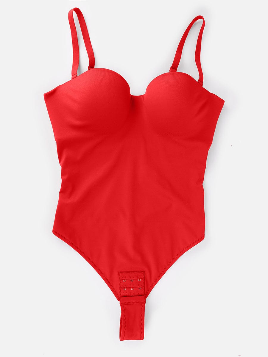 One Piece Underwire Strapless Waist And Abdomen Shaping Thong Bodysuit - FirmaHold
