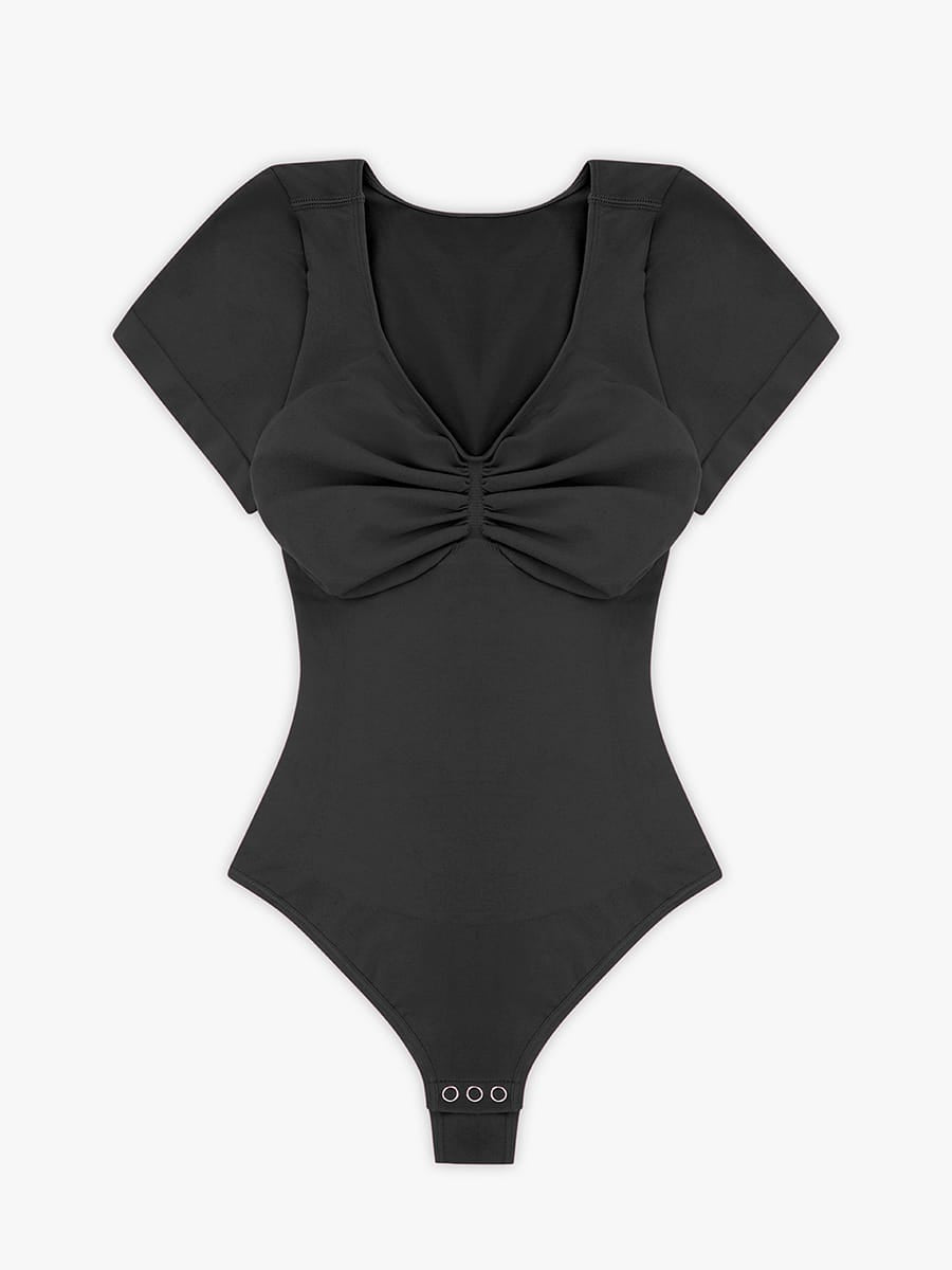 Seamless Bust Support Waist & Abdomen Shaping Thong Bodysuit - FirmaSculpt