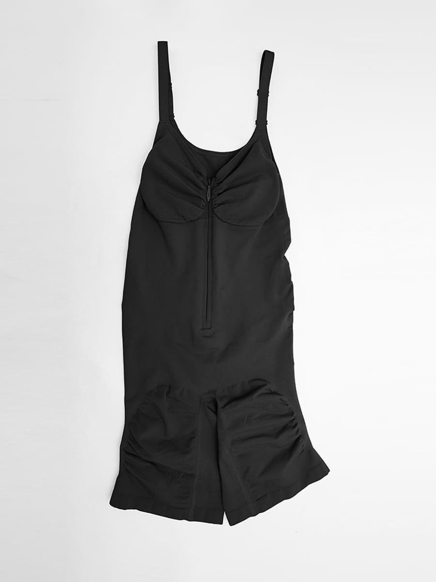 Invisible Zip Seamless Shapewear Bodysuit with Tummy Control & Butt Lifting Adjustable Straps - FirmaSculpt