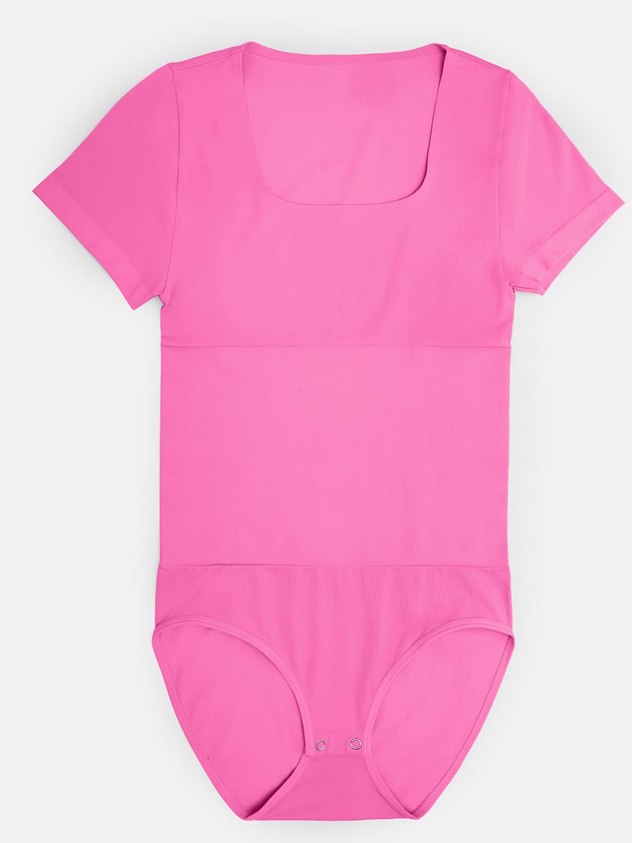 Seamless Scoop Neck Bodysuit with Buttery Soft Tummy Control - FirmaSmooth