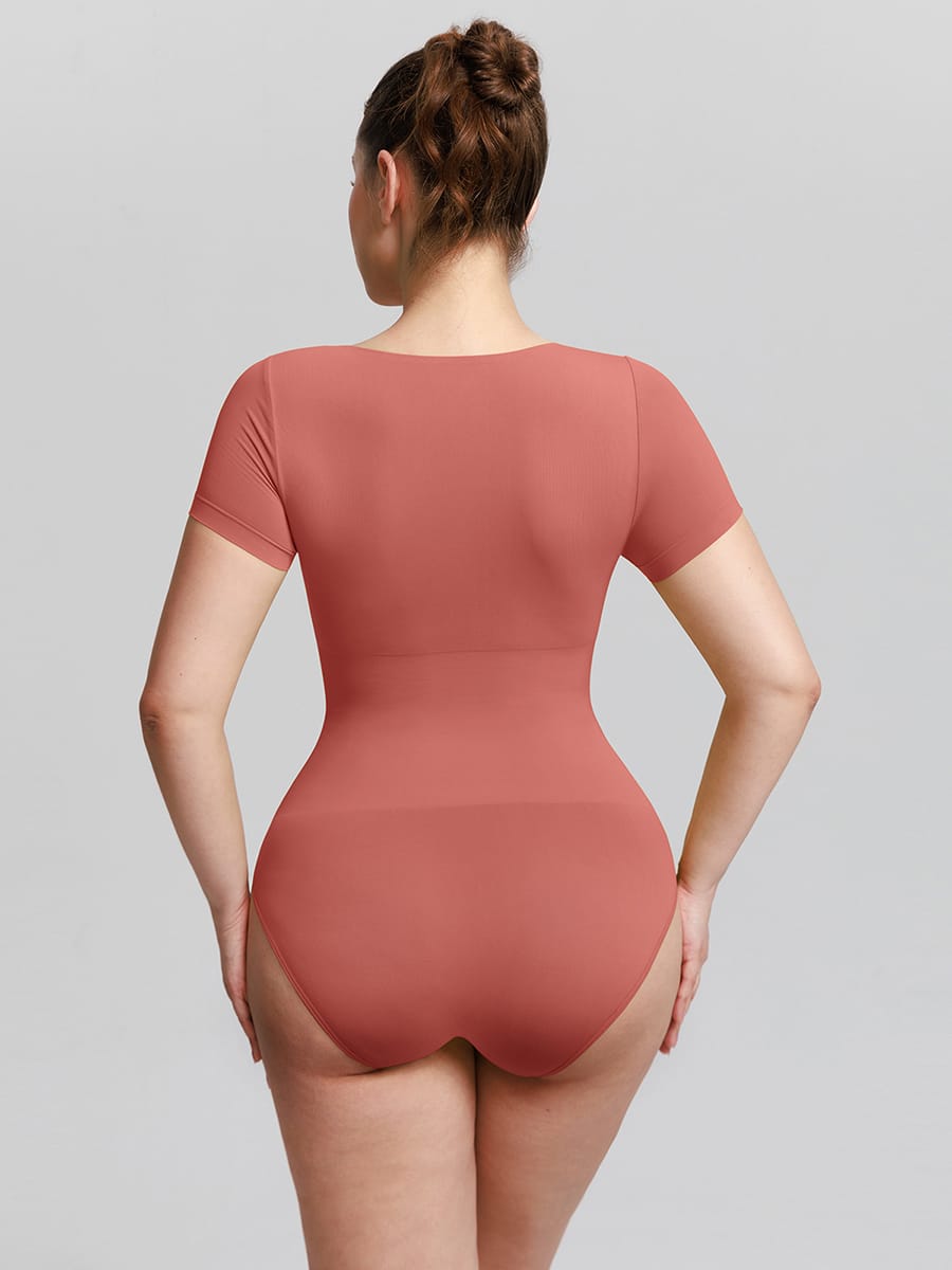 Seamless Scoop Neck Bodysuit with Buttery Soft Tummy Control - FirmaSmooth