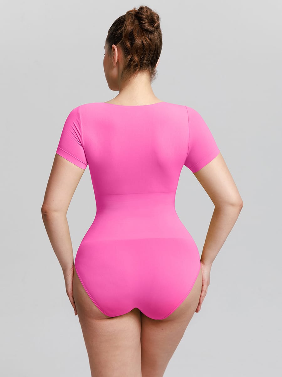 Seamless Scoop Neck Bodysuit with Buttery Soft Tummy Control - FirmaSmooth