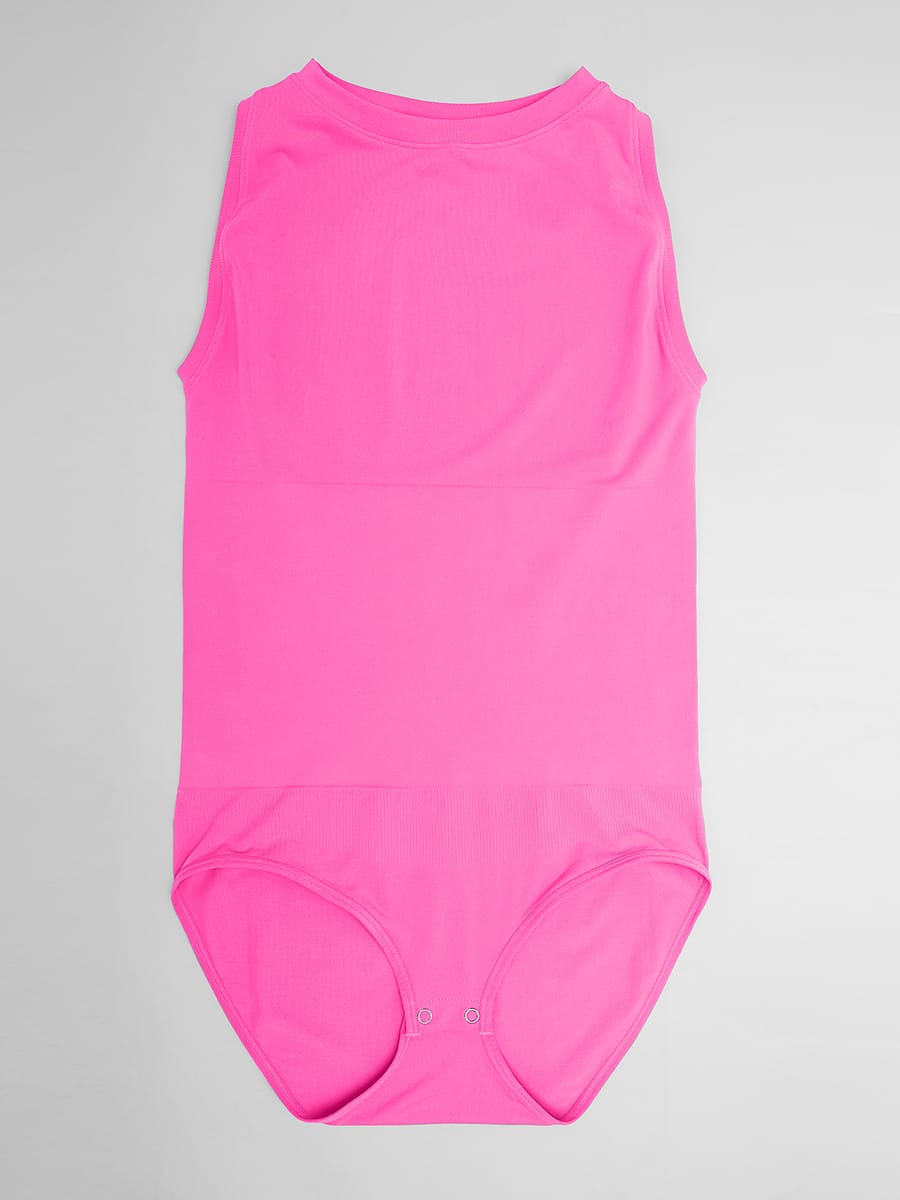 Seamless Buttery Soft Tummy Control Bodysuit Crew Neck - FirmaSoft