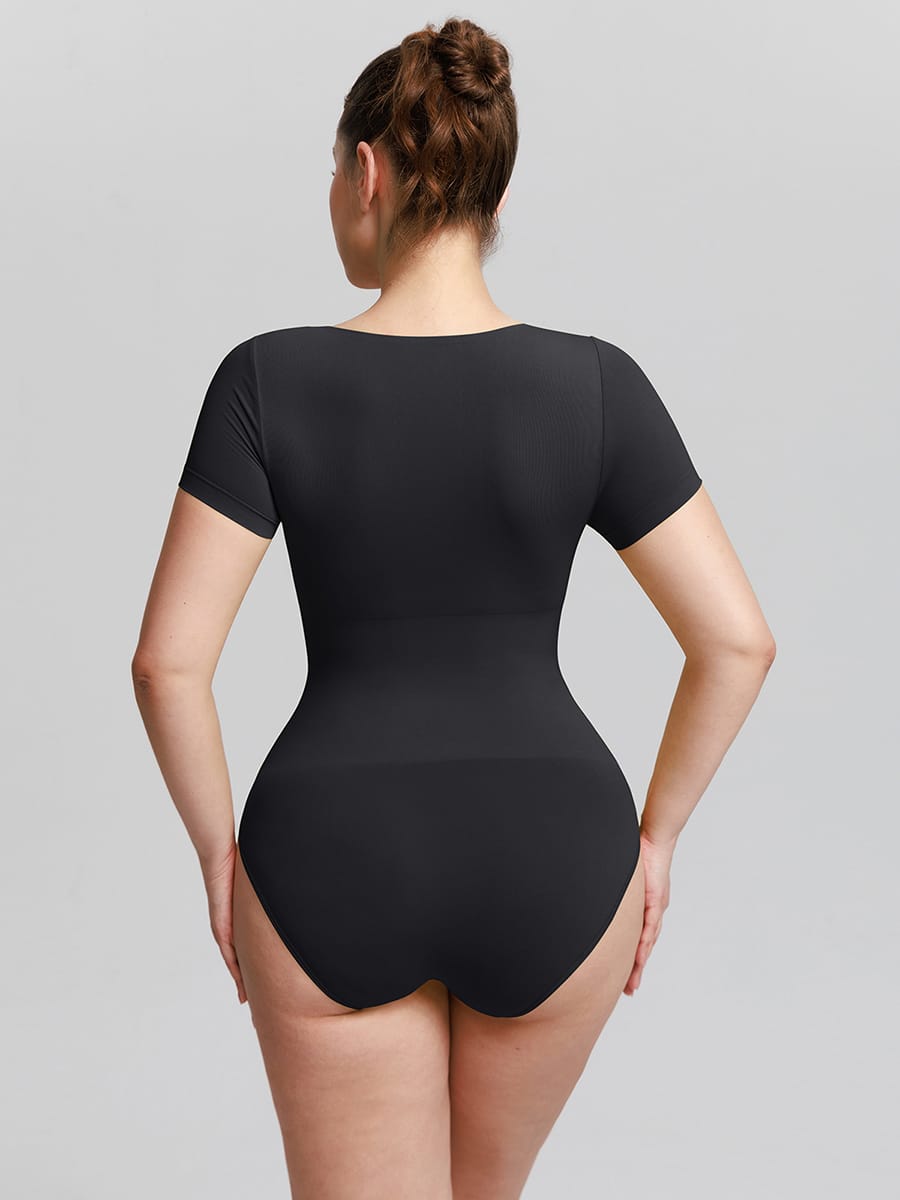 Seamless Scoop Neck Bodysuit with Buttery Soft Tummy Control - FirmaSmooth