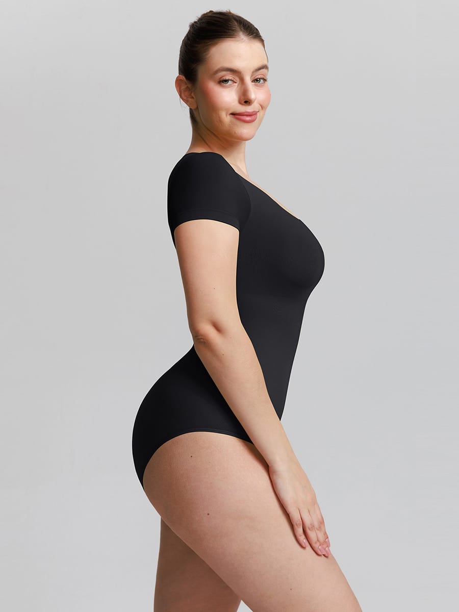 Seamless Scoop Neck Bodysuit with Buttery Soft Tummy Control - FirmaSmooth