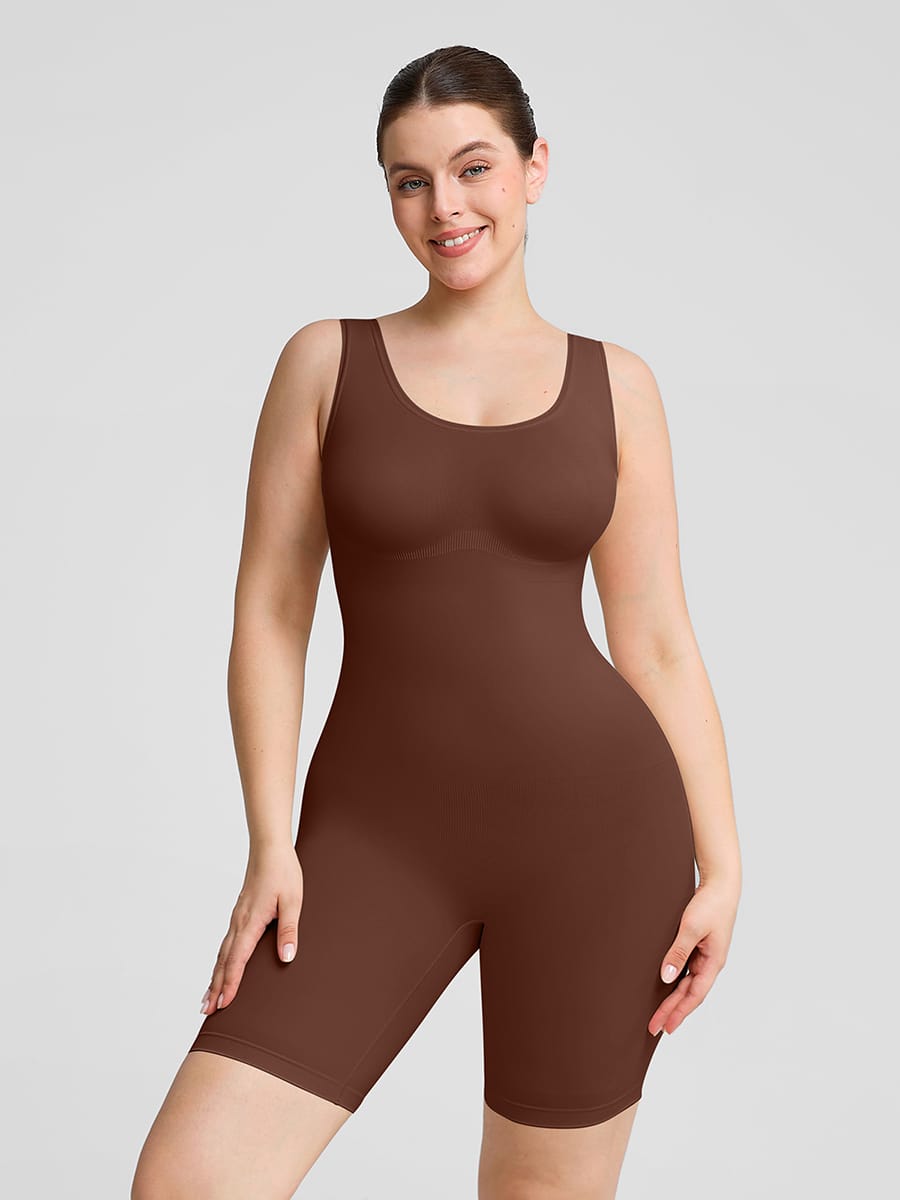 Eco-friendly Seamless Outerwear Jumpsuit Shapewear - FirmaActive