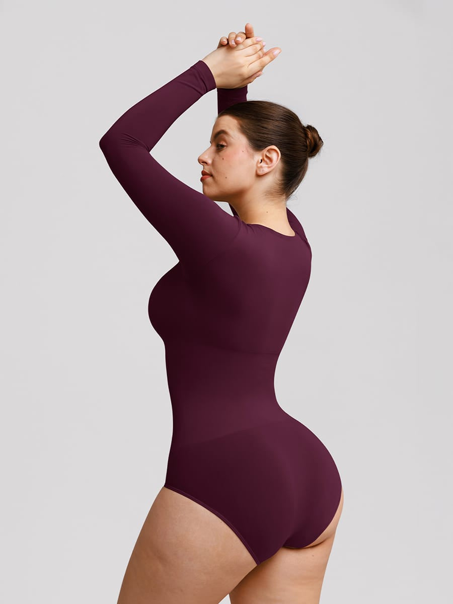 Seamless Butter Soft Scoop Neck Tummy Control Shaping Bodysuit - FirmaSoft