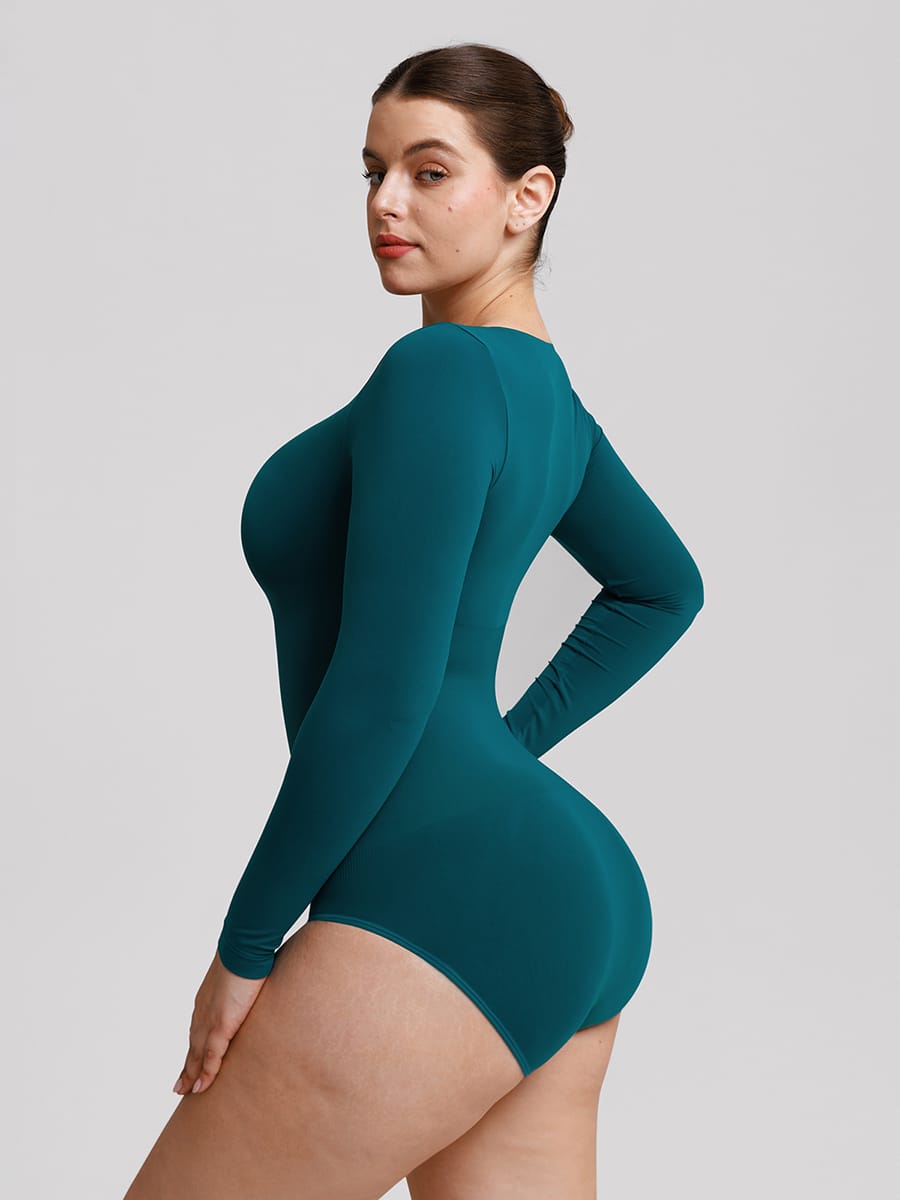 Seamless Butter Soft Scoop Neck Tummy Control Shaping Bodysuit - FirmaSoft
