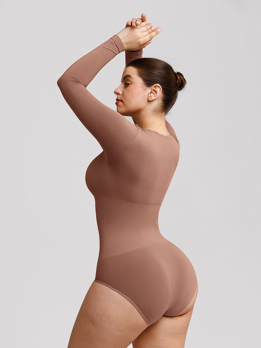 Seamless Butter Soft Scoop Neck Tummy Control Shaping Bodysuit - FirmaSoft