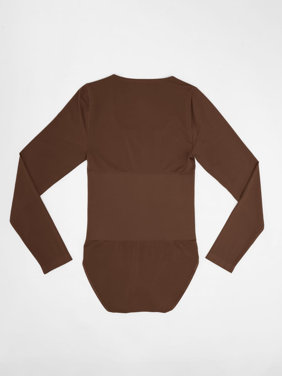 Seamless Butter Soft Scoop Neck Tummy Control Shaping Bodysuit - FirmaSoft