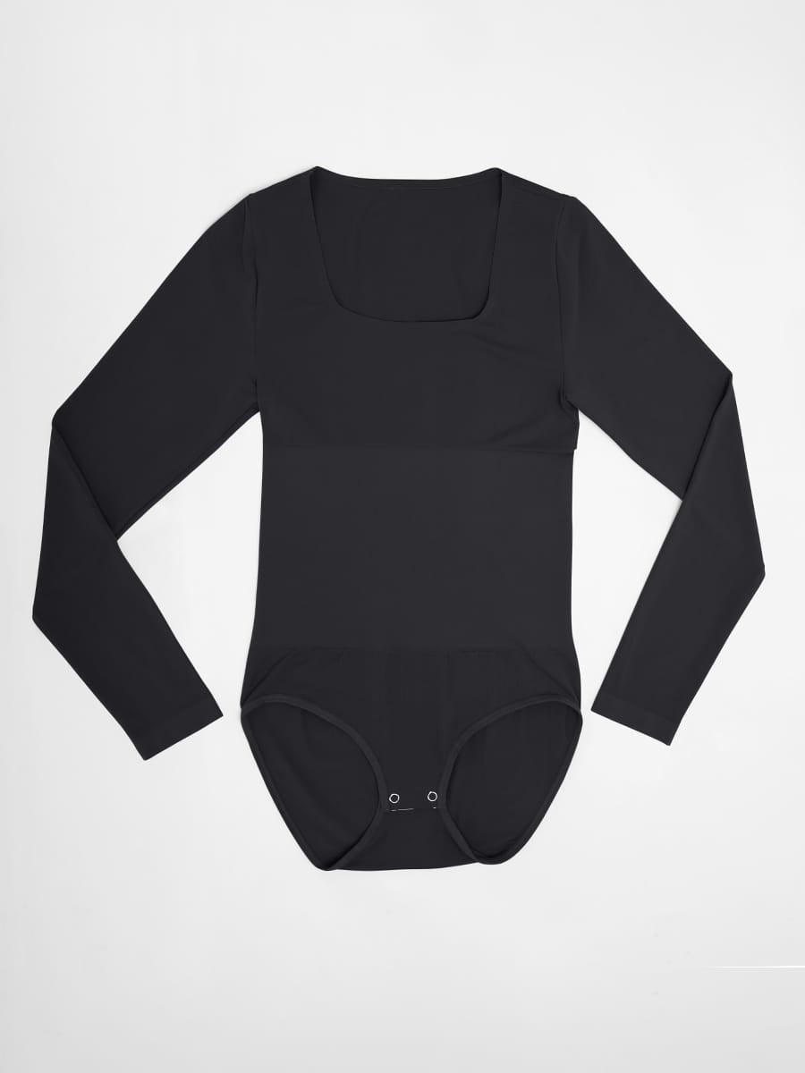 Seamless Butter Soft Scoop Neck Tummy Control Shaping Bodysuit - FirmaSoft