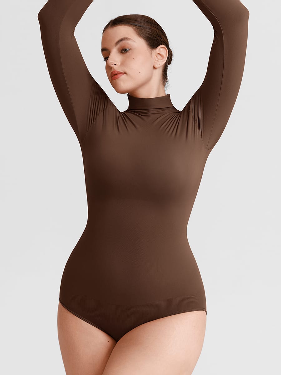 Butter Soft Seamless Snap Crotch Bodysuit Second Skin Stretch Shapewear - FirmaSoft
