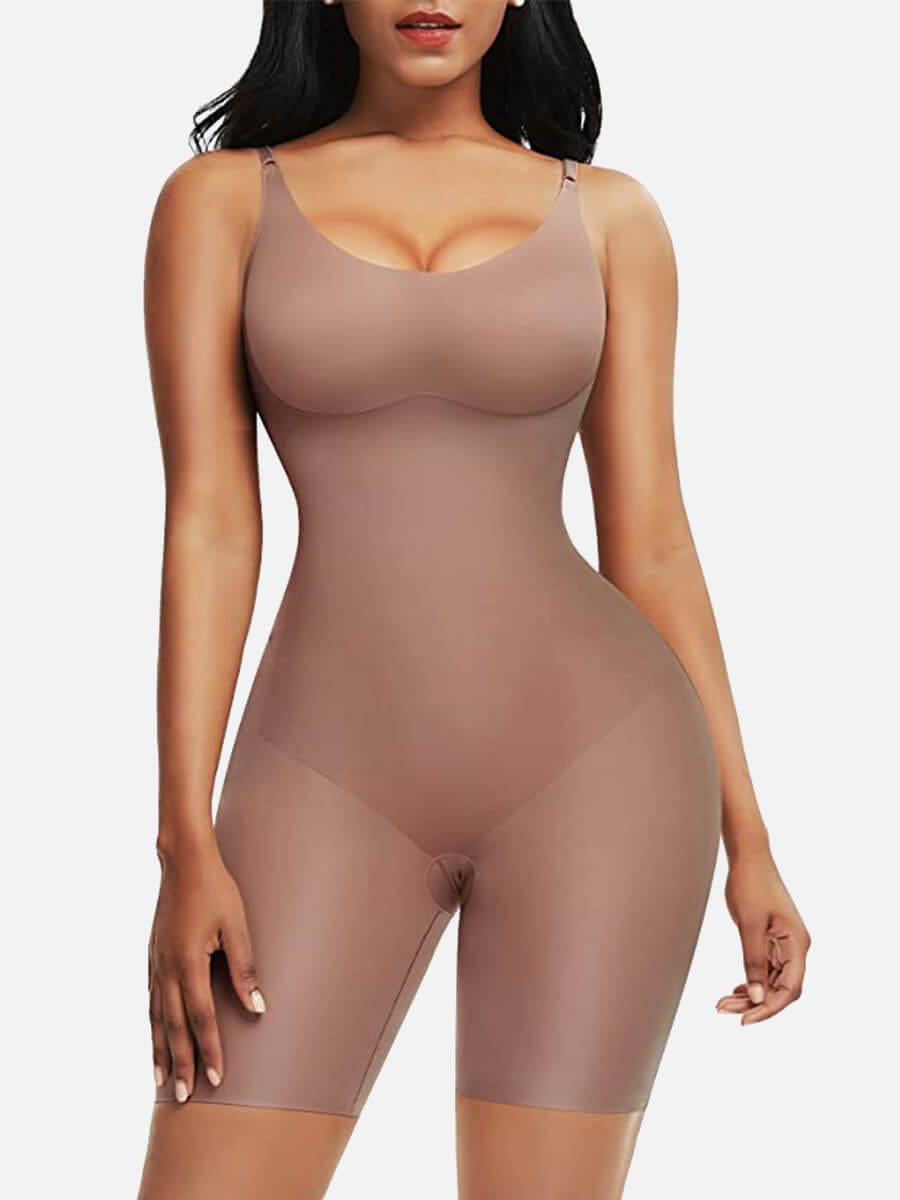 Lightweight Adjustable Straps Big Size Seamless Tummy Control Body Shaper - FirmaBreeze