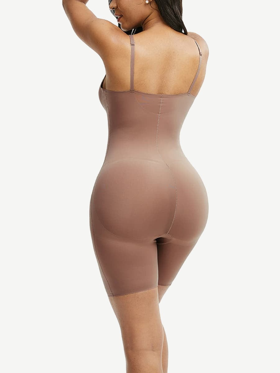 Lightweight Adjustable Straps Big Size Seamless Tummy Control Body Shaper - FirmaBreeze