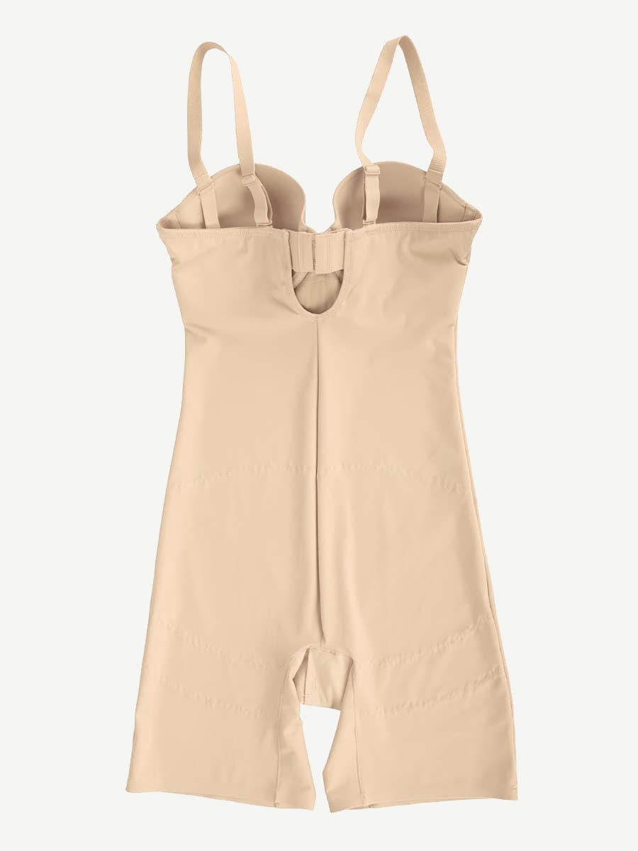 Back Smoothing Underwire Push Up Strapless Shaping Jumpsuit - FirmaSculpt