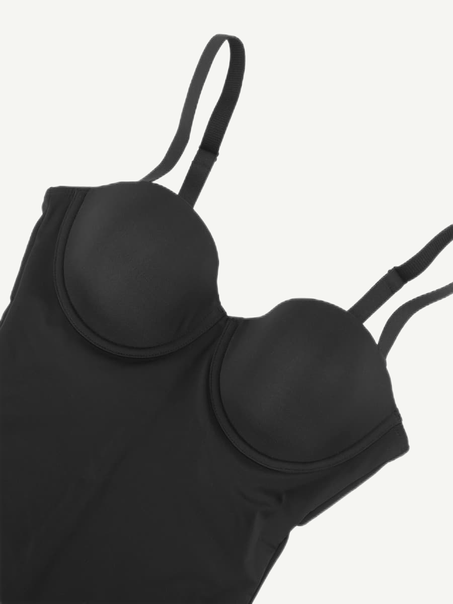 Back Smoothing Underwire Push Up Strapless Shaping Jumpsuit - FirmaSculpt