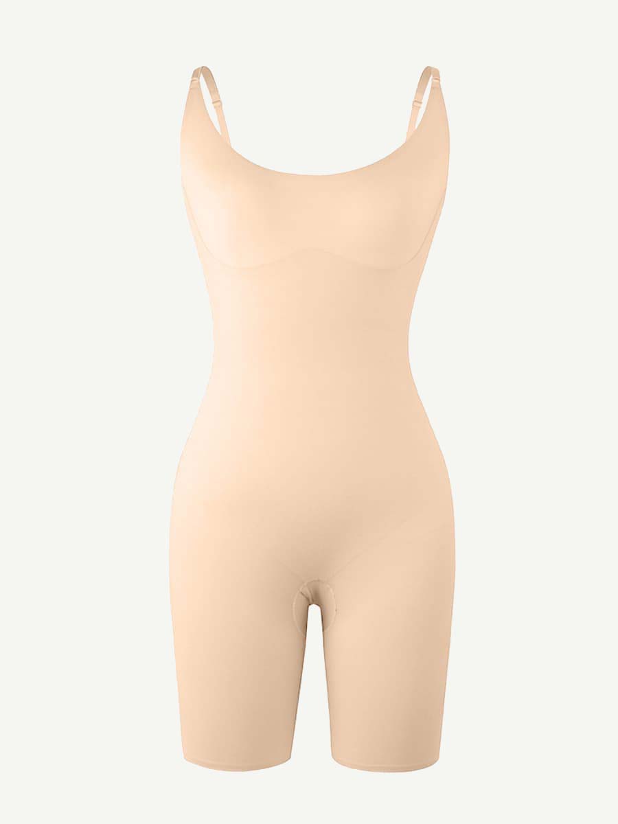 Lightweight Adjustable Straps Big Size Seamless Tummy Control Body Shaper - FirmaBreeze