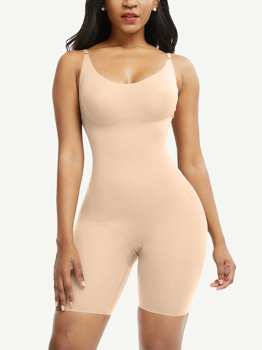 Lightweight Adjustable Straps Big Size Seamless Tummy Control Body Shaper - FirmaBreeze