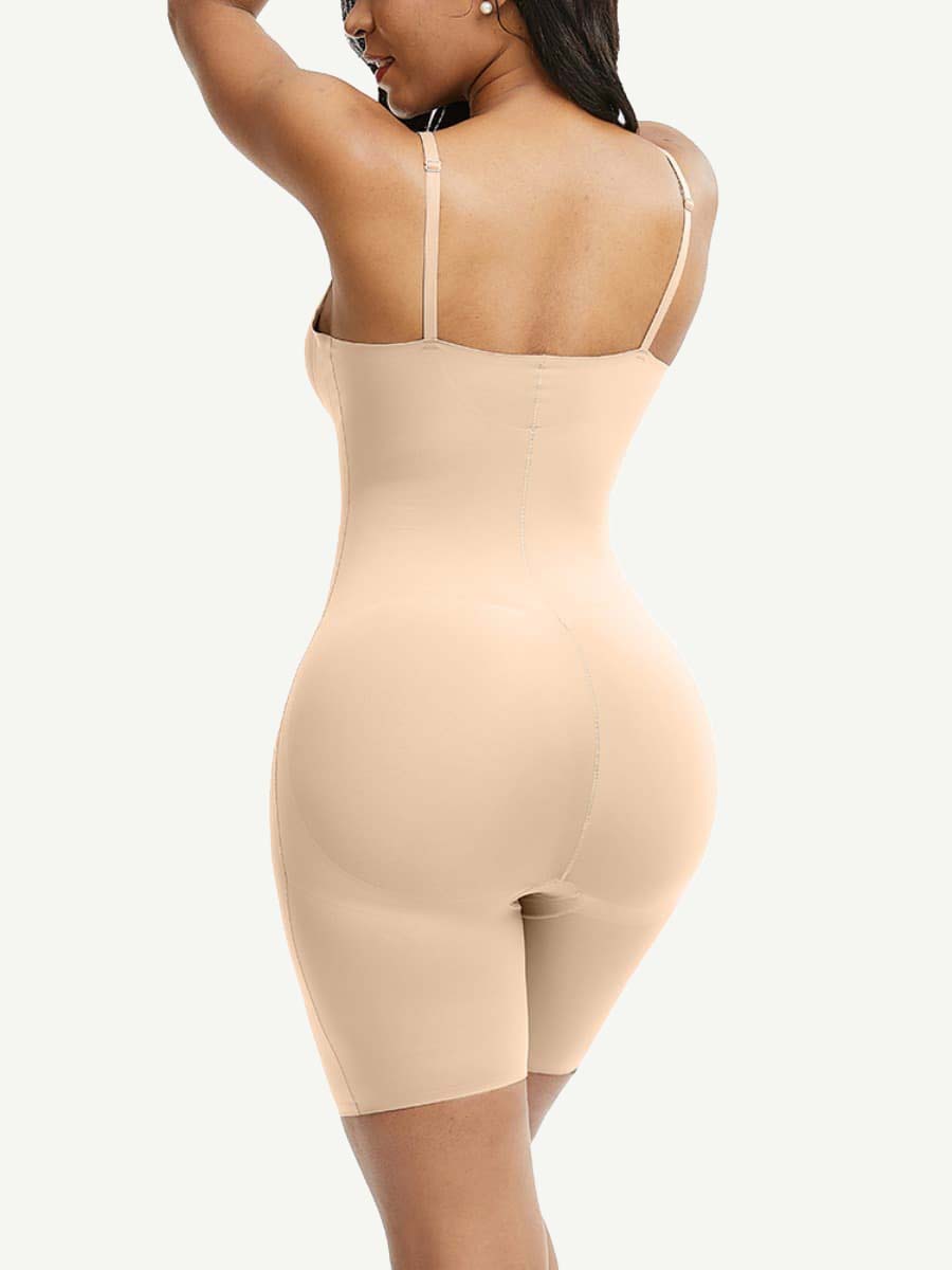 Lightweight Adjustable Straps Big Size Seamless Tummy Control Body Shaper - FirmaBreeze