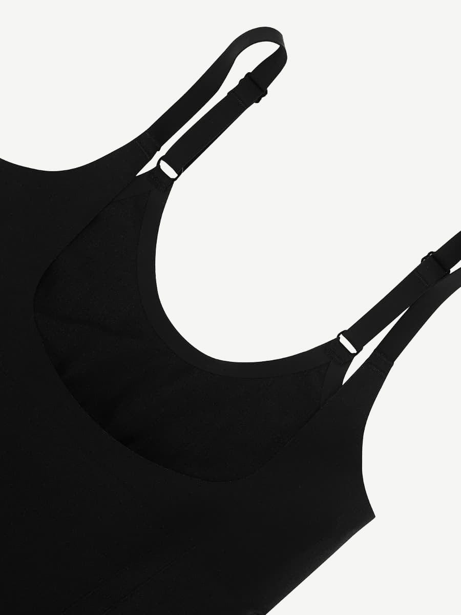Seamless Open-Bust Abdomen Flattening Mid-Thigh Bodysuit - FirmaSculpt