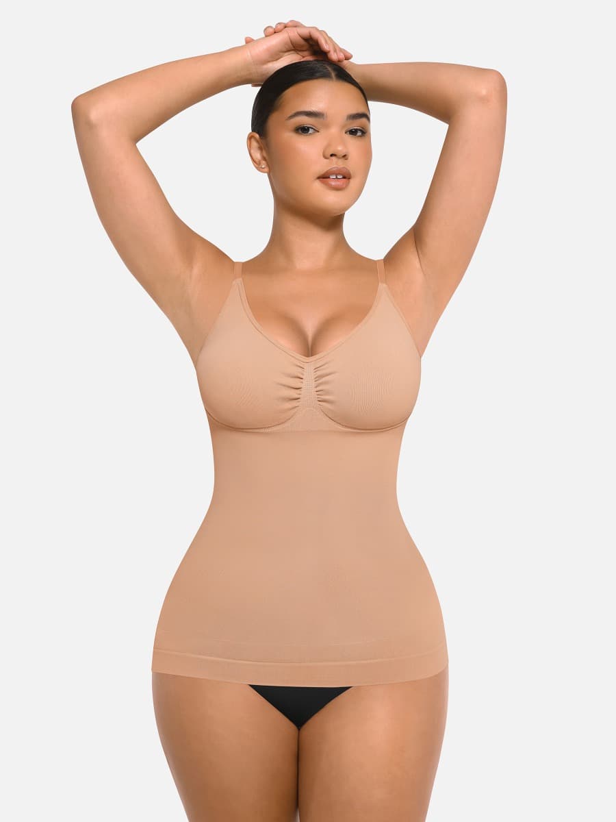 Seamless Bust Support Waist and Abdomen Control Shape Tank Top - FirmaHold