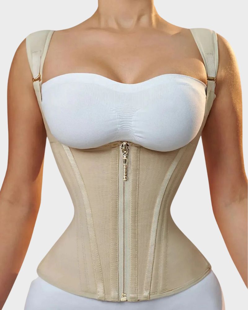 Double-Waistband Corset Vest Waist Trainer - FirmaControl