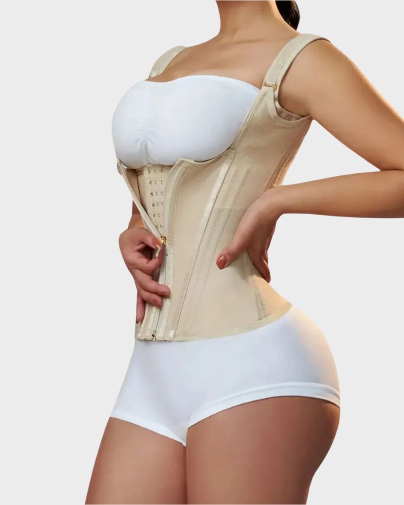 Double-Waistband Corset Vest Waist Trainer - FirmaControl