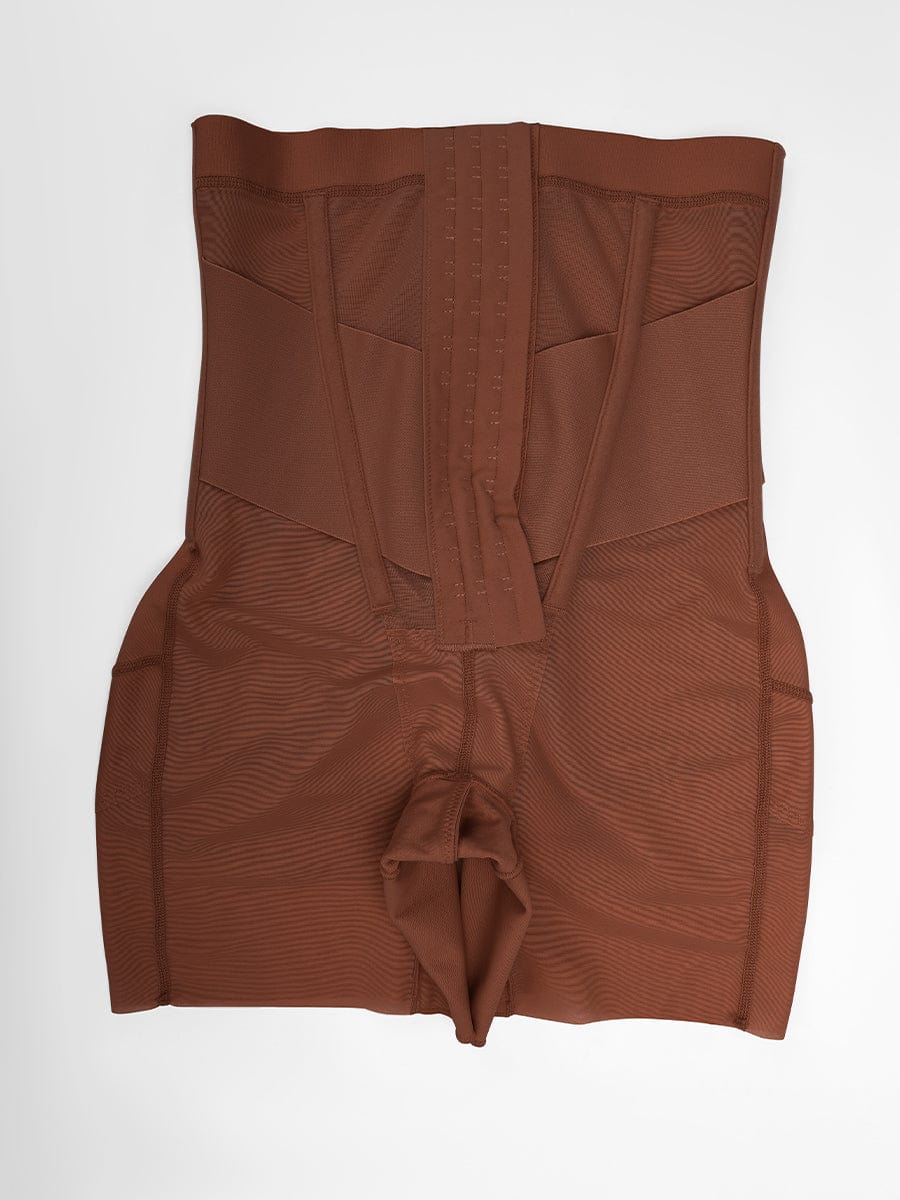 High-Waisted Shaping Briefs with Breathable Mesh and Butt Lifter - FirmaHold