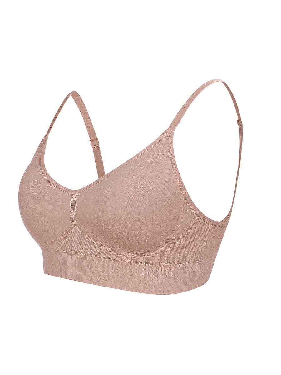 Adjustable Straps Push Up Seamless Bra Light Support - FirmaActive
