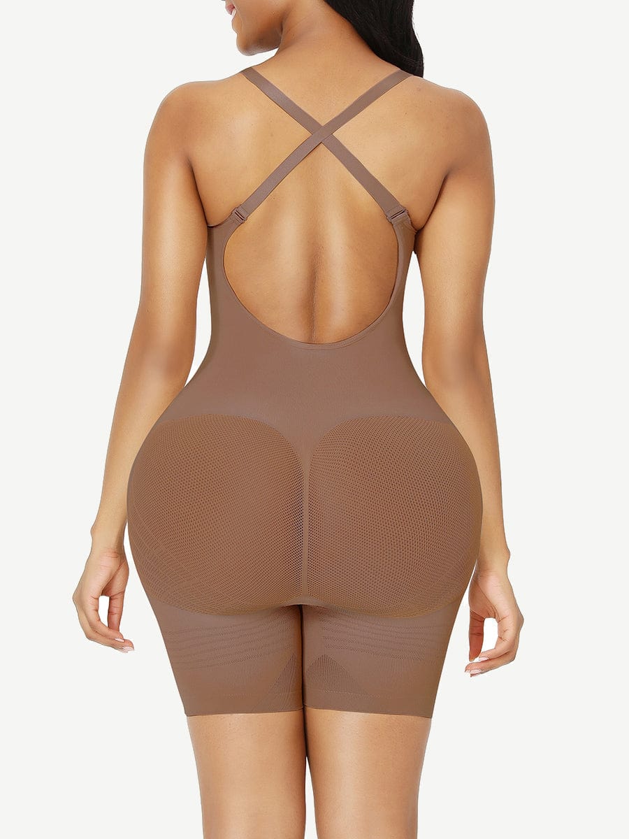 Seamless Low Back Full Body Shapewear with Happy Butt - FirmaActive