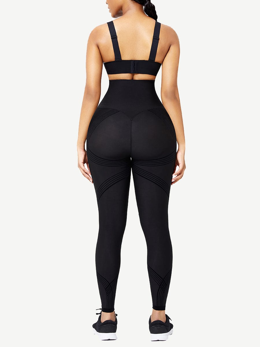 Seamless High Waist Waist Trainer Leggings Curve Smoothing - FirmaSculpt