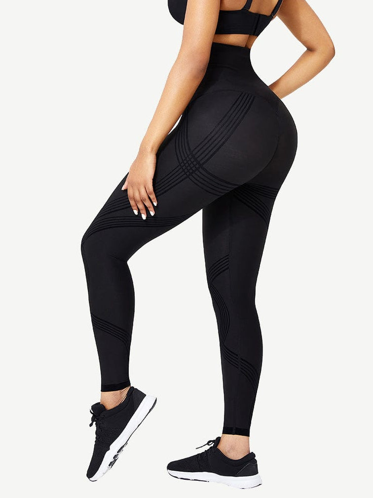 Seamless High Waist Waist Trainer Leggings Curve Smoothing - FirmaSculpt